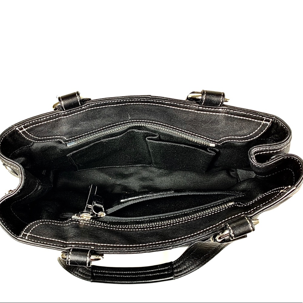 NWOT Black Bucket Leather Coach bag - Picture 10 of 11